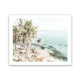 Shop Palm Tree Point Photo Art Print-Blue, Boho, Coastal, Green, Landscape, Photography, Tropical, View All-framed poster wall decor artwork