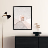 Shop Pastel Doorway Photo Art Print-Boho, Moroccan Days, Neutrals, Photography, Pink, Portrait, View All-framed poster wall decor artwork