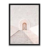 Shop Pastel Doorway Photo Canvas Art Print-Boho, Moroccan Days, Neutrals, Photography, Photography Canvas Prints, Pink, Portrait, View All-framed wall decor artwork