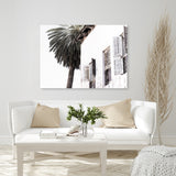 Shop Coastal Casa Photo Canvas Art Print-Amalfi Coast Italy, Black, Boho, Coastal, Landscape, Photography, Photography Canvas Prints, Tropical, View All, White-framed wall decor artwork