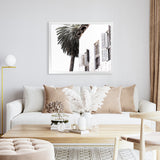 Shop Coastal Casa Photo Art Print-Amalfi Coast Italy, Black, Boho, Coastal, Landscape, Photography, Tropical, View All, White-framed poster wall decor artwork