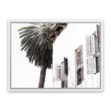 Shop Coastal Casa Photo Canvas Art Print-Amalfi Coast Italy, Black, Boho, Coastal, Landscape, Photography, Photography Canvas Prints, Tropical, View All, White-framed wall decor artwork