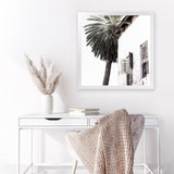 Shop Coastal Casa (Square) Photo Art Print-Amalfi Coast Italy, Black, Boho, Coastal, Photography, Square, Tropical, View All, White-framed poster wall decor artwork