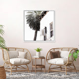 Shop Coastal Casa (Square) Photo Canvas Art Print-Amalfi Coast Italy, Black, Boho, Coastal, Photography, Photography Canvas Prints, Square, Tropical, View All, White-framed wall decor artwork