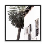 Shop Coastal Casa (Square) Photo Canvas Art Print-Amalfi Coast Italy, Black, Boho, Coastal, Photography, Photography Canvas Prints, Square, Tropical, View All, White-framed wall decor artwork