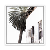 Shop Coastal Casa (Square) Photo Canvas Art Print-Amalfi Coast Italy, Black, Boho, Coastal, Photography, Photography Canvas Prints, Square, Tropical, View All, White-framed wall decor artwork