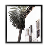 Shop Coastal Casa (Square) Photo Art Print-Amalfi Coast Italy, Black, Boho, Coastal, Photography, Square, Tropical, View All, White-framed poster wall decor artwork