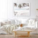 Shop Sunshine Coast Photo Art Print-Boho, Coastal, Green, Landscape, Photography, Tropical, View All, White-framed poster wall decor artwork