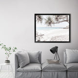 Shop Sunshine Coast Photo Art Print-Boho, Coastal, Green, Landscape, Photography, Tropical, View All, White-framed poster wall decor artwork