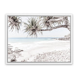 Shop Sunshine Coast Photo Canvas Art Print-Boho, Botanicals, Coastal, Green, Landscape, Photography, Photography Canvas Prints, Tropical, View All, White-framed wall decor artwork