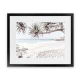 Shop Sunshine Coast Photo Art Print-Boho, Coastal, Green, Landscape, Photography, Tropical, View All, White-framed poster wall decor artwork
