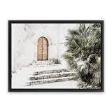 Shop Arched Doorway Photo Canvas Art Print-Boho, Botanicals, Coastal, Green, Landscape, Moroccan Days, Neutrals, Photography Canvas Prints, Tropical, View All-framed wall decor artwork