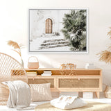 Shop Arched Doorway Photo Canvas Art Print-Boho, Botanicals, Coastal, Green, Landscape, Moroccan Days, Neutrals, Photography Canvas Prints, Tropical, View All-framed wall decor artwork