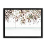 Shop Island Summer Photo Canvas Art Print-Boho, Botanicals, Coastal, Green, Landscape, Photography, Photography Canvas Prints, View All, White-framed wall decor artwork