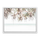 Shop Island Summer Photo Canvas Art Print-Boho, Botanicals, Coastal, Green, Landscape, Photography, Photography Canvas Prints, View All, White-framed wall decor artwork
