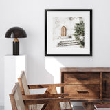 Shop Arched Doorway (Square) Photo Art Print-Boho, Green, Moroccan Days, Neutrals, Square, Tropical, View All-framed poster wall decor artwork
