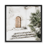 Shop Arched Doorway (Square) Photo Canvas Art Print-Boho, Green, Moroccan Days, Neutrals, Photography Canvas Prints, Square, Tropical, View All-framed wall decor artwork