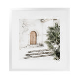 Shop Arched Doorway (Square) Photo Art Print-Boho, Green, Moroccan Days, Neutrals, Square, Tropical, View All-framed poster wall decor artwork