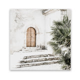 Shop Arched Doorway (Square) Photo Art Print-Boho, Green, Moroccan Days, Neutrals, Square, Tropical, View All-framed poster wall decor artwork