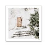 Shop Arched Doorway (Square) Photo Art Print-Boho, Green, Moroccan Days, Neutrals, Square, Tropical, View All-framed poster wall decor artwork