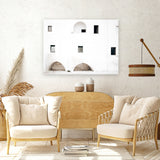 Shop Old Italian Facade Photo Canvas Art Print-Boho, Landscape, Moroccan Days, Photography, Photography Canvas Prints, View All, White-framed wall decor artwork