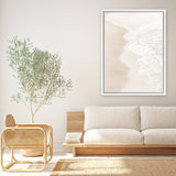 Shop Pastel Shoreline Photo Canvas Art Print-Coastal, Neutrals, Photography, Photography Canvas Prints, Portrait, View All-framed wall decor artwork