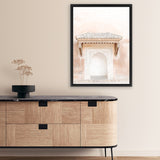 Shop Desert Entrance I Photo Canvas Art Print-Boho, Moroccan Days, Neutrals, Orange, Photography, Photography Canvas Prints, Pink, Portrait, View All-framed wall decor artwork