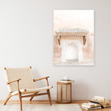 Shop Desert Entrance I Photo Canvas Art Print-Boho, Moroccan Days, Neutrals, Orange, Photography, Photography Canvas Prints, Pink, Portrait, View All-framed wall decor artwork