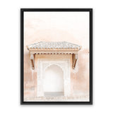 Shop Desert Entrance I Photo Canvas Art Print-Boho, Moroccan Days, Neutrals, Orange, Photography, Photography Canvas Prints, Pink, Portrait, View All-framed wall decor artwork
