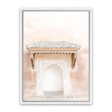 Shop Desert Entrance I Photo Canvas Art Print-Boho, Moroccan Days, Neutrals, Orange, Photography, Photography Canvas Prints, Pink, Portrait, View All-framed wall decor artwork