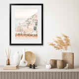Shop Positano Sunset I Photo Art Print-Amalfi Coast Italy, Boho, Coastal, Orange, Photography, Pink, Portrait, View All-framed poster wall decor artwork