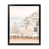 Shop Positano Sunset I Photo Art Print-Amalfi Coast Italy, Boho, Coastal, Orange, Photography, Pink, Portrait, View All-framed poster wall decor artwork