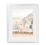 Shop Positano Sunset I Photo Art Print-Amalfi Coast Italy, Boho, Coastal, Orange, Photography, Pink, Portrait, View All-framed poster wall decor artwork