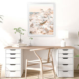 Shop Santorini Sunset I Photo Art Print-Amalfi Coast Italy, Boho, Coastal, Greece, Neutrals, Orange, Photography, Pink, Portrait, View All-framed poster wall decor artwork