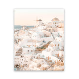 Shop Santorini Sunset I Photo Art Print-Amalfi Coast Italy, Boho, Coastal, Greece, Neutrals, Orange, Photography, Pink, Portrait, View All-framed poster wall decor artwork