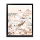 Shop Santorini Sunset I Photo Art Print-Amalfi Coast Italy, Boho, Coastal, Greece, Neutrals, Orange, Photography, Pink, Portrait, View All-framed poster wall decor artwork
