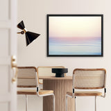 Shop Pastel Sunset Photo Canvas Art Print-Blue, Coastal, Horizontal, Landscape, Photography, Photography Canvas Prints, Pink, Rectangle, View All, Yellow-framed wall decor artwork