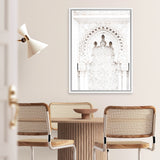 Shop Desert Temple Photo Canvas Art Print-Boho, Moroccan Days, Neutrals, Photography, Photography Canvas Prints, Portrait, View All, White-framed wall decor artwork
