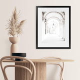 Shop Grand Hallway Photo Art Print-Boho, Moroccan Days, Photography, Portrait, View All, White-framed poster wall decor artwork