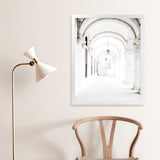 Shop Grand Hallway Photo Art Print-Boho, Moroccan Days, Photography, Portrait, View All, White-framed poster wall decor artwork