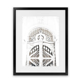Shop Ornate White Gates Photo Art Print-Boho, Moroccan Days, Neutrals, Photography, Portrait, View All, White-framed poster wall decor artwork