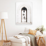 Shop Palace Doors Photo Canvas Art Print-Boho, Moroccan Days, Neutrals, Photography, Photography Canvas Prints, Portrait, View All, White-framed wall decor artwork