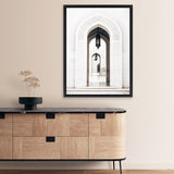 Shop Palace Doors Photo Canvas Art Print-Boho, Moroccan Days, Neutrals, Photography, Photography Canvas Prints, Portrait, View All, White-framed wall decor artwork