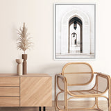 Shop Palace Doors Photo Canvas Art Print-Boho, Moroccan Days, Neutrals, Photography, Photography Canvas Prints, Portrait, View All, White-framed wall decor artwork
