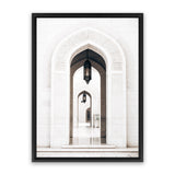 Shop Palace Doors Photo Canvas Art Print-Boho, Moroccan Days, Neutrals, Photography, Photography Canvas Prints, Portrait, View All, White-framed wall decor artwork