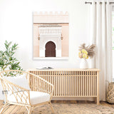 Shop Pastel Porchway I Photo Canvas Art Print-Boho, Brown, Moroccan Days, Neutrals, Orange, Photography, Photography Canvas Prints, Portrait, View All-framed wall decor artwork