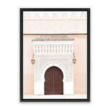 Shop Pastel Porchway I Photo Canvas Art Print-Boho, Brown, Moroccan Days, Neutrals, Orange, Photography, Photography Canvas Prints, Portrait, View All-framed wall decor artwork