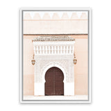 Shop Pastel Porchway I Photo Canvas Art Print-Boho, Brown, Moroccan Days, Neutrals, Orange, Photography, Photography Canvas Prints, Portrait, View All-framed wall decor artwork