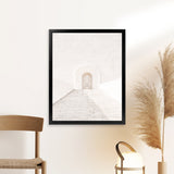 Shop Pastel Doorway II Photo Art Print-Boho, Moroccan Days, Neutrals, Photography, Portrait, View All, White-framed poster wall decor artwork