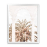 Shop Exotic Arches I Photo Art Print-Boho, Botanicals, Moroccan Days, Neutrals, Photography, Portrait, View All, White-framed poster wall decor artwork